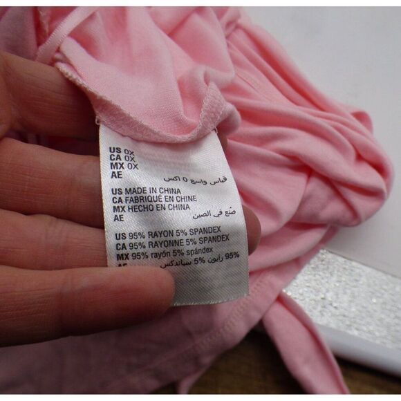 And Now This Trendy Plus Size Side-Tie Midi Dress, Candy Pink, Sz. OX - Picture 9 of 9